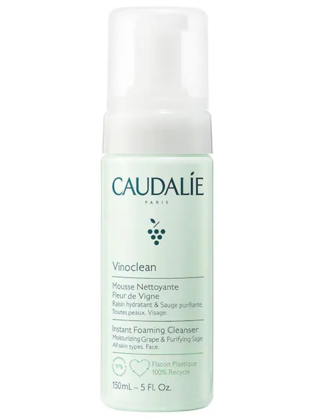 NWT Caudalie Vinoclean Gentle Foam Cleanser